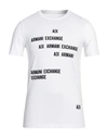Armani Exchange Man T-shirt White Size Xxl Cotton