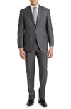 CANALI SIENA CLASSIC FIT SOLID WOOL SUIT