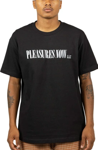 Pleasures Llc Logo In Black