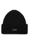 Kate Spade Sam Cuff Beanie In Black