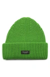 Kate Spade Sam Cuff Beanie In Ks Green