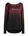 Odi Et Amo Woman T-shirt Burgundy Size Xs Viscose, Silk In Red