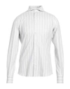Finamore 1925 Man Shirt Light Grey Size 15 Cotton, Lyocell