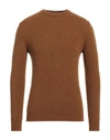 40weft Man Sweater Khaki Size Xxl Acrylic, Polyamide, Mohair Wool, Wool, Elastane In Beige
