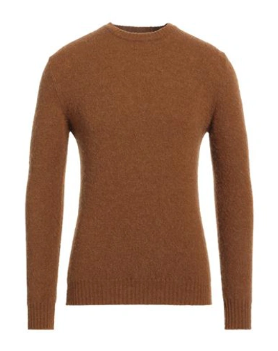 40weft Man Sweater Khaki Size Xxl Acrylic, Polyamide, Mohair Wool, Wool, Elastane In Beige