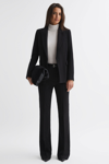 Reiss Black Petite Tailored Single Breasted Suit Blazer In Black