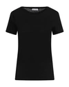 Michael Stars Woman T-shirt Black Size S Supima In Black