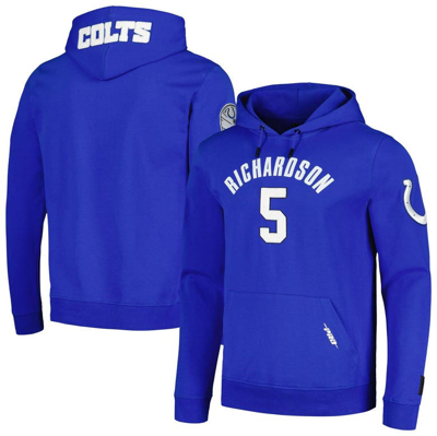 Pro Standard Men's  Anthony Richardson Royal Indianapolis Colts Player Name And Number Pullover Hoodi