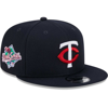 New Era Navy Minnesota Twins 1987 World Series Side Patch 9fifty Snapback Hat In Navy