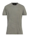 Mr & Mrs Italy Man T-shirt Sage Green Size L Cotton