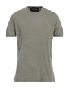 Mr & Mrs Italy Man T-shirt Sage Green Size Xs Cotton