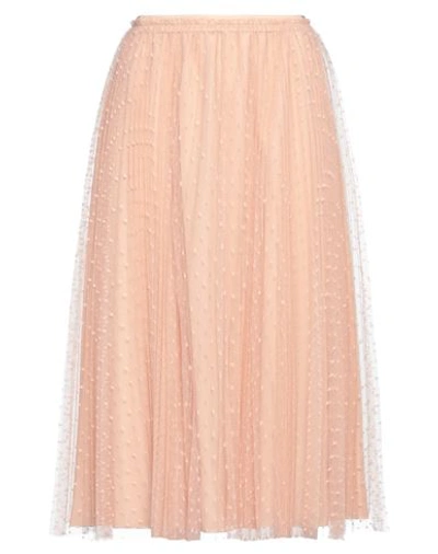 Red Valentino Midi Skirts In Pink