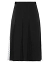 Red Valentino Woman Midi Skirt Black Size 2 Polyamide, Viscose, Cotton