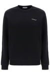 OFF-WHITE CREW-NECK SWEATSHIRT WITH DIAG MOTIF