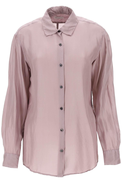 Dries Van Noten Women's Clavelly Silk Button-front Shirt In Lilac