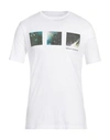 Armani Exchange Man T-shirt White Size Xxl Cotton In White