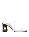 Heron Preston Woman Sandals White Size 7 Soft Leather