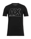 Armani Exchange Man T-shirt Black Size Xl Cotton