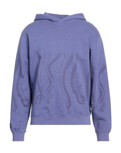 Octopus Man Sweatshirt Purple Size L Cotton