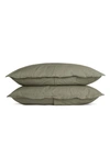 Parachute Percale Sham Set In Moss