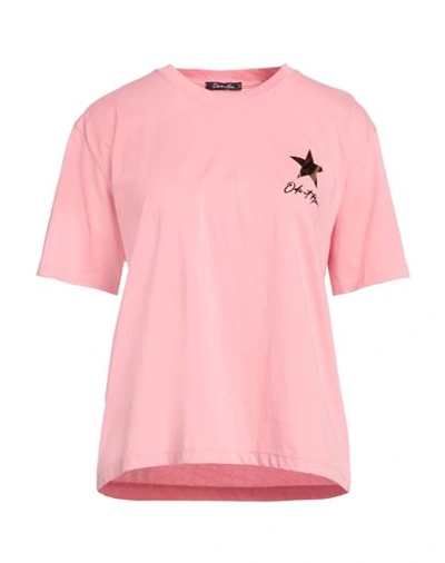Odi Et Amo Woman T-shirt Pink Size L Cotton