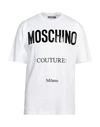 Moschino Man T-shirt White Size 42 Cotton