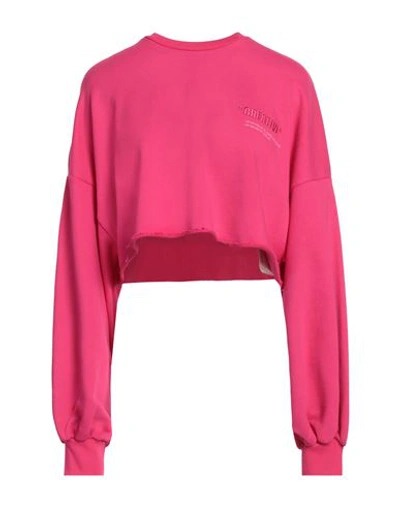 Shop ★ Art Woman Sweatshirt Fuchsia Size S Cotton In Pink