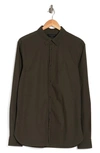 Allsaints Riviera Long Sleeve Shirt In Moore Green