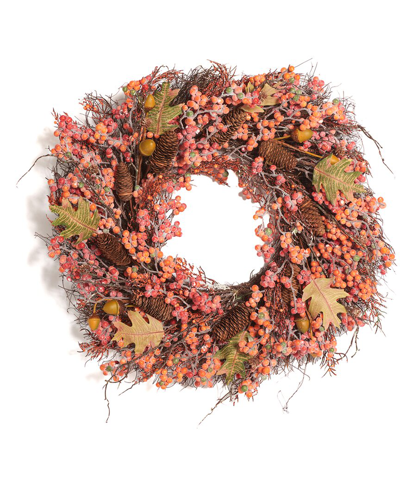 Safavieh Faux 26 Berry Wreath With Acorns