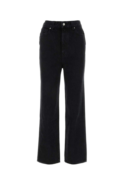 Khaite Mid-rise Straight Leg Jeans In Prescott