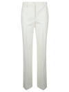 P.a.r.o.s.h Parosh Satin, Viscose And Linen Trousers In Cream