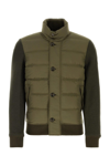 Woolrich Button-up Quilted Down Jacket In Green