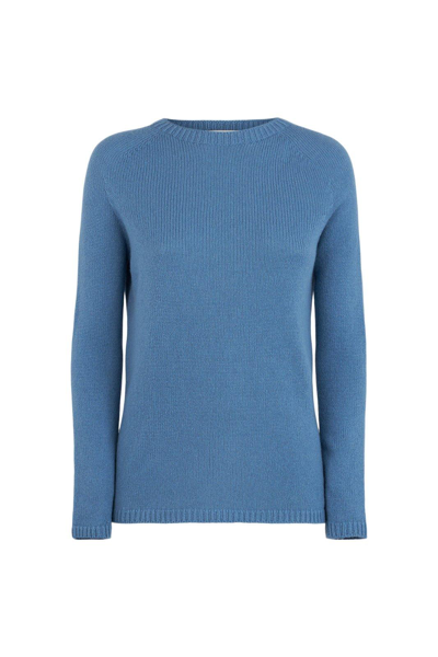 's Max Mara Long-sleeved Crewneck Sweater S Max Mara In Blue