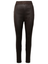 DOLCE & GABBANA BROWN ACETATE LEGGINGS