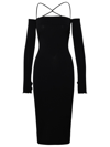 The Andamane Andamane Maddy Black Polyester Dress In Black