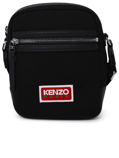 Kenzo Written Logo Shoulder Strap In Black