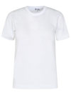 Comme Des Garçons Play Logo Patch Crewneck T-shirt In White