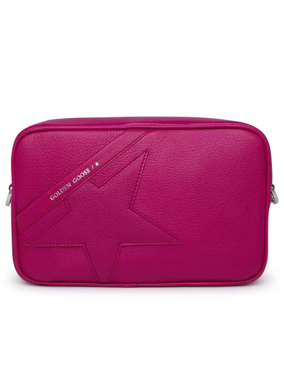 Golden Goose Star Fuchsia Leather Bag In Red