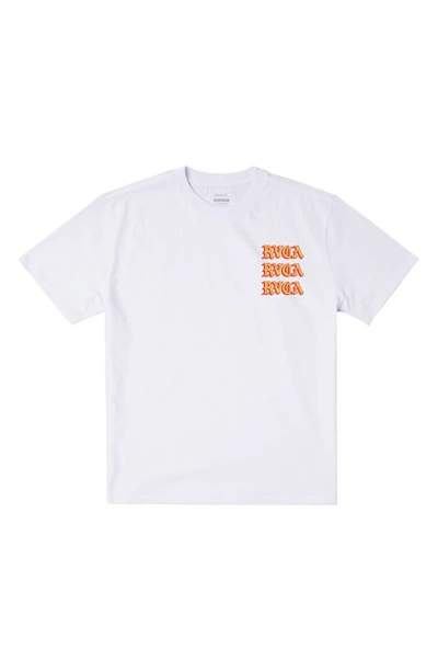 Rvca Del Toro Graphic T-shirt In White