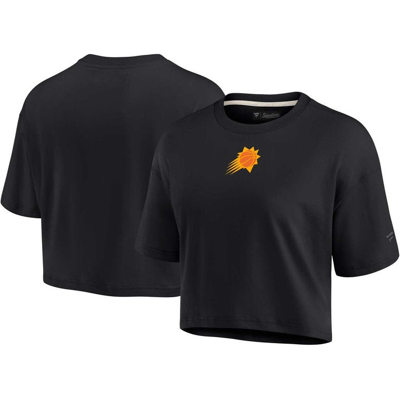Fanatics Signature Black Phoenix Suns Super Soft Boxy Cropped T-shirt