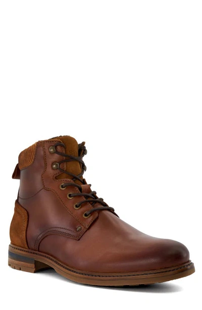 Dune London Coltonn Lace-up Leather Boot In Tan