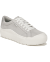 Dr. Scholl's Women's Time Off Lace Up Platform Sneakers In Vapor Grey Microfiber