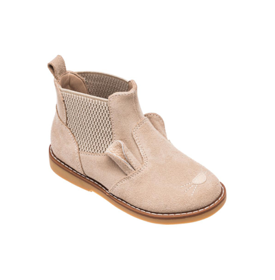 Elephantito Kid's Teddy Bunny Ears Chelsea Boots, Baby/toddler/kids In Beige