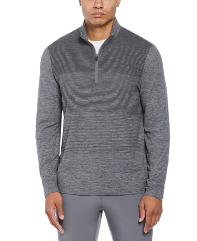 Pga Tour Men's Lux Touch Ombre Golf Sweater In Black Lava Heather
