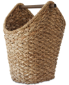 3R STUDIO BRAIDED OVAL TISSUE BASKET WITH WOOD HANDLE