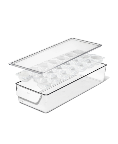Oxo Good Grips Egg Bin With Removable Tray In Transparent