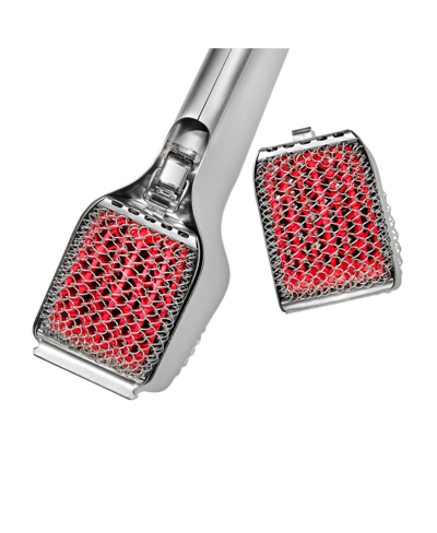 Oxo Good Grips Bristle-free Coiled Grill Brush Replaceable Head In Metallic