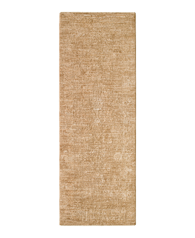 Surya Masterpiece High-low Mpc-2300 2'8" X 7'3" Runner Area Rug In Tan