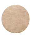 Surya Masterpiece High-low Mpc-2320 5'3" X 5'3" Round Area Rug In Tan