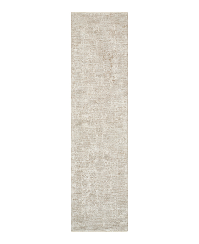 Surya Masterpiece High-low Mpc-2300 2'8" X 7'3" Runner Area Rug In Light/grey